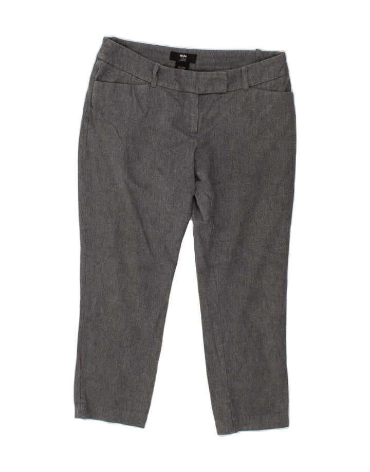MOSSIMO Womens Straight Casual Trousers US 10 Large W34 L25 Grey Cotton Vintage Mossimo and Second-Hand Mossimo from Messina Hembry 
