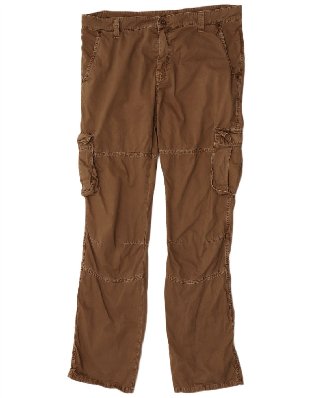 Calça cargo reta masculina Mac W40 L38 algodão marrom