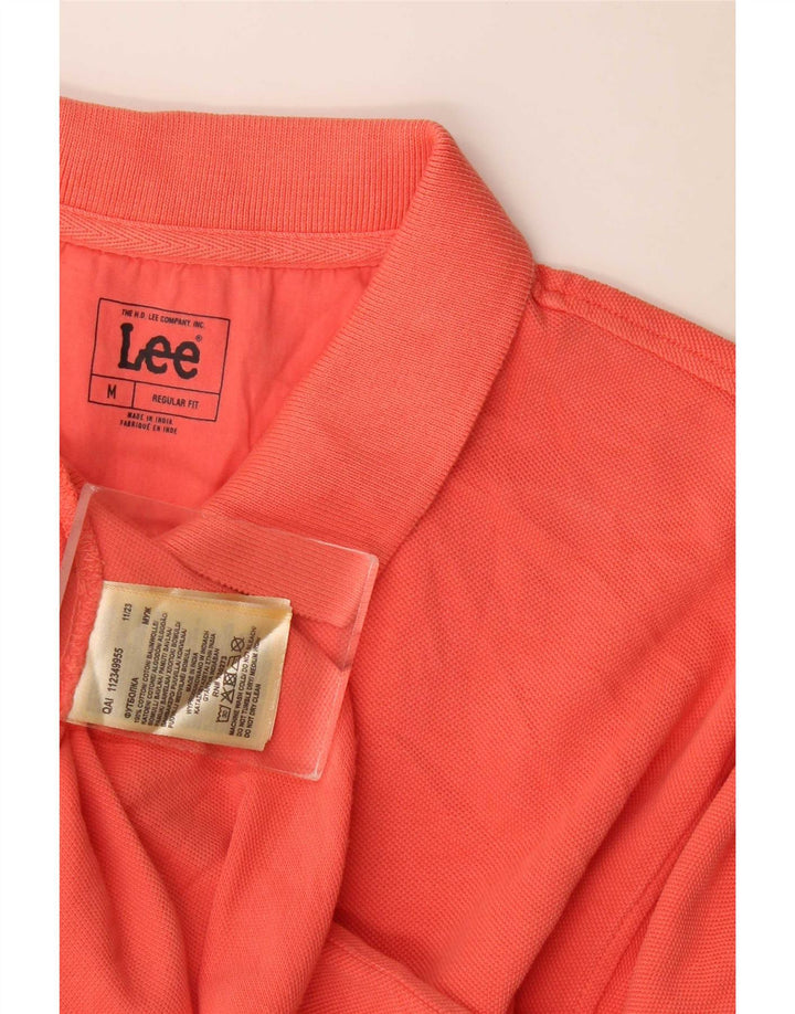 Camisa polo masculina Lee Regular Fit algodão laranja médio