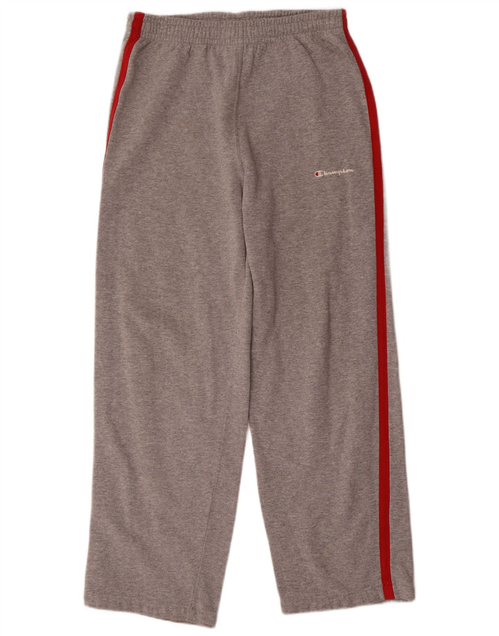 Calça de treino feminina Champion UK 14 algodão manchado cinza médio