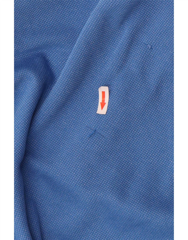 Moletom masculino Under Armour com zíper e gola em poliéster azul médio
