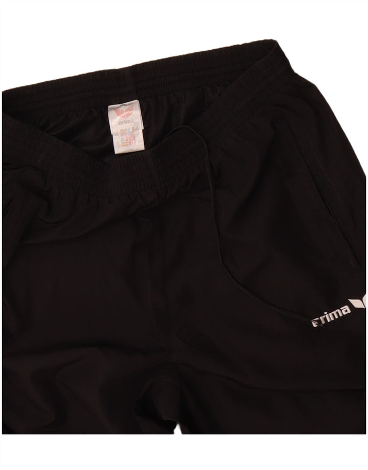 Calça de treino masculina ERIMA XL preta Colourblock poliéster