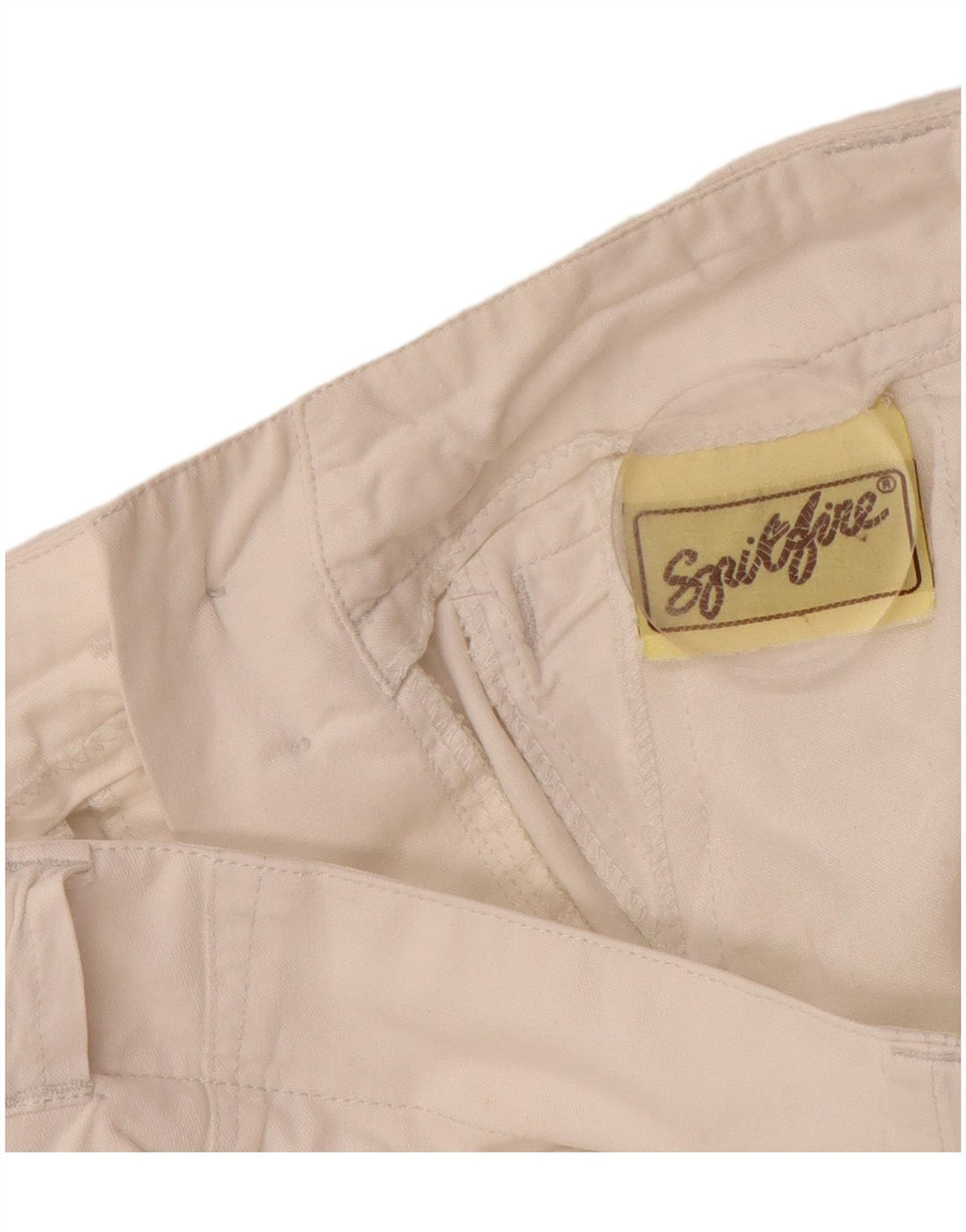 Calça chino reta feminina VINTAGE W32 L30 branca