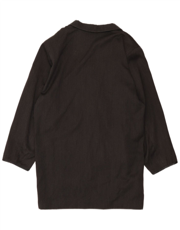 Casaco feminino Sportmax com peito duplo UK 14 cinza médio