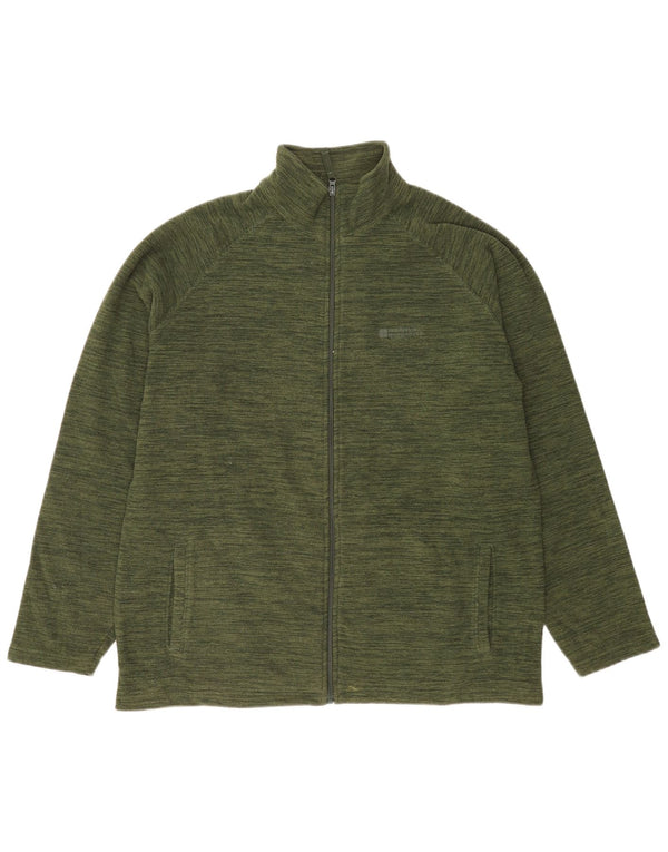 Jaqueta de lã masculina do armazém da montanha poliéster manchado verde Reino Unido 42 XL