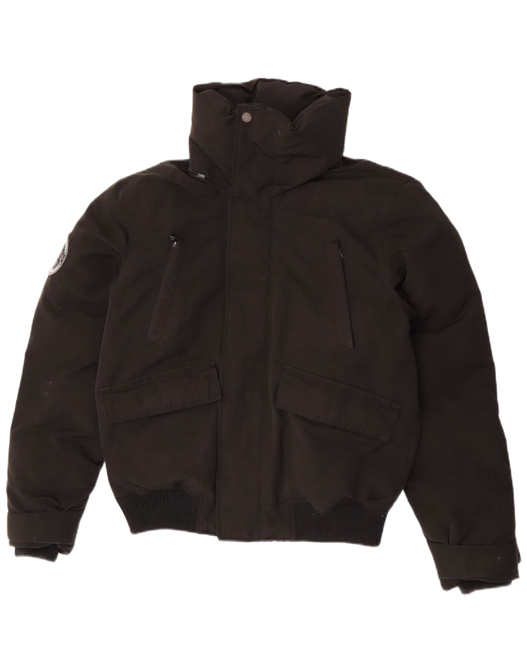 Jaqueta acolchoada masculina Superdry UK 38 poliéster preto médio
