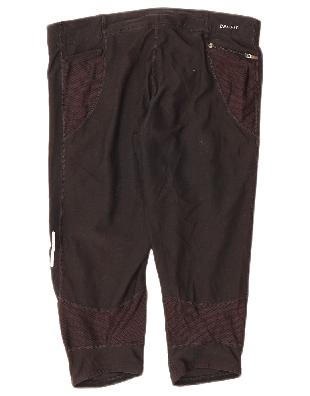Calça de treino feminina Nike Dri Fit Capri UK 12 médio preto poliéster