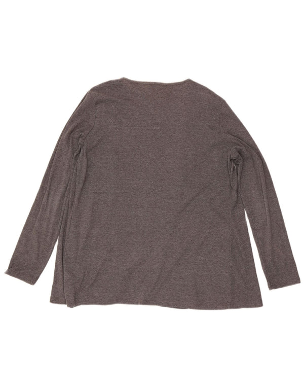 Suéter cardigã feminino Longline Marks & Spencer Reino Unido 14 cinza médio