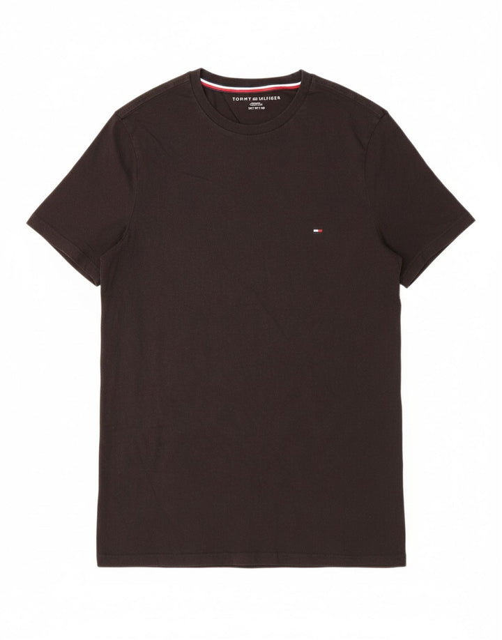 Camiseta masculina TOMMY HILFIGER XS de algodão preto