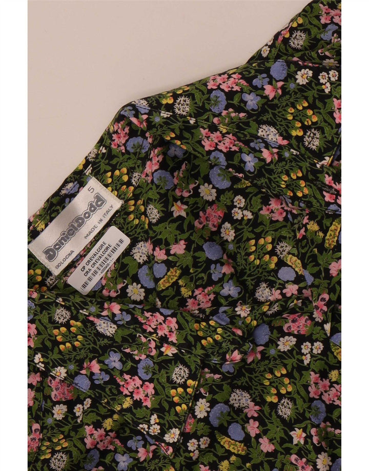 Camisa masculina de manga curta Daniel Dodd grande verde floral