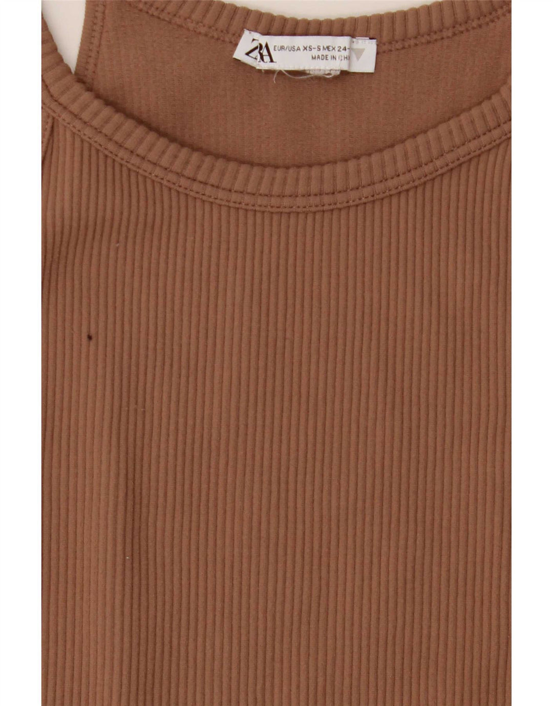 Zara Mini Vestido Halter Feminino UK 4 XS Marrom