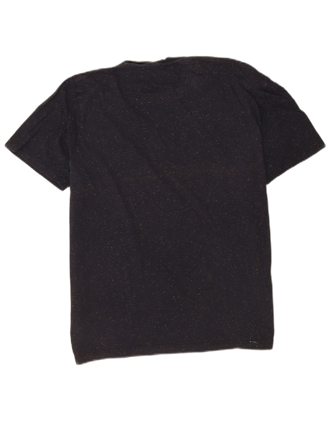 Camiseta masculina Cos Top médio algodão manchado azul marinho