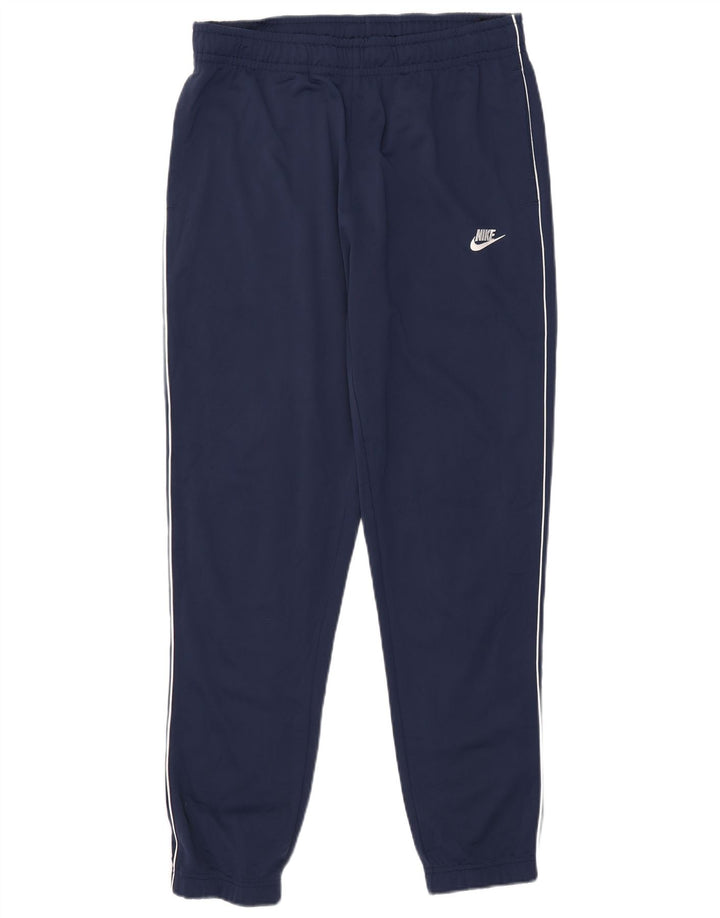 Calça de treino masculina Nike joggers grande poliéster azul marinho