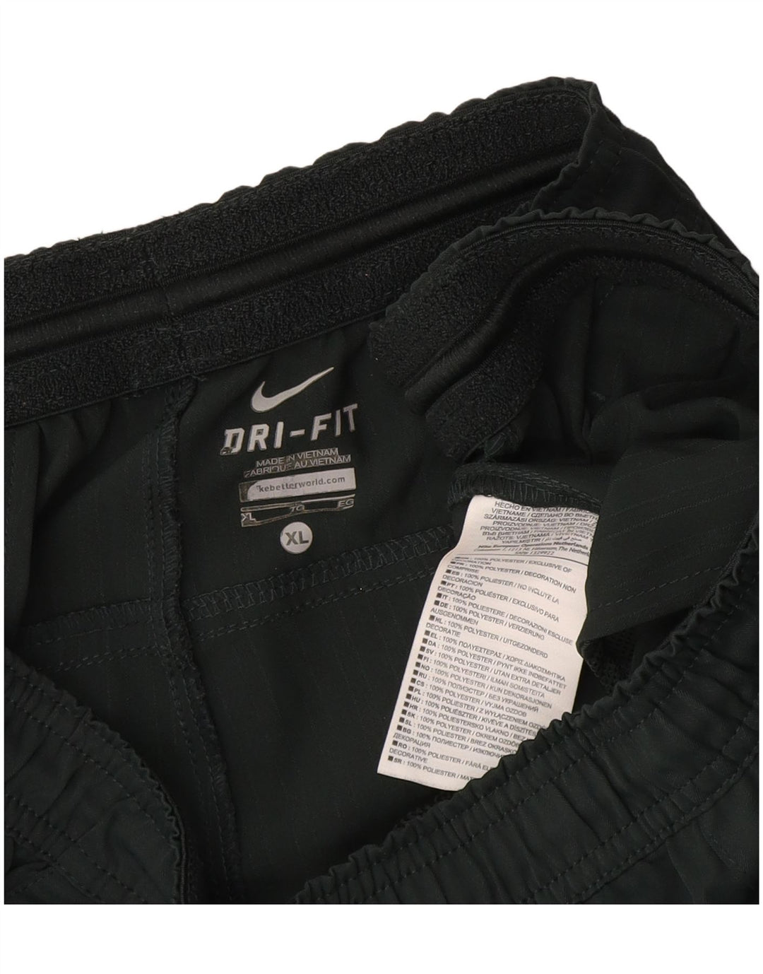 Shorts esportivos masculinos Nike XL cinza colorblock poliéster