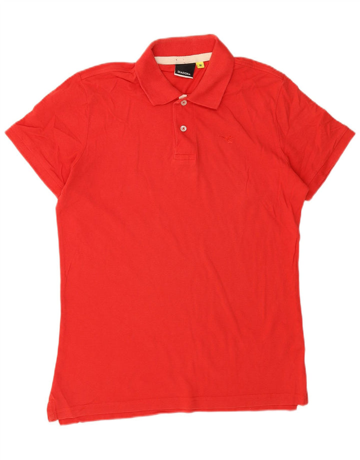 Camisa polo masculina Diadora médio algodão vermelho