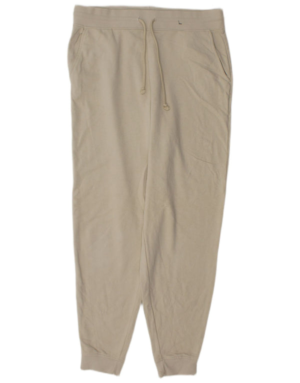 Calça esportiva feminina Marks & Spencer Joggers Reino Unido 14 grande algodão bege