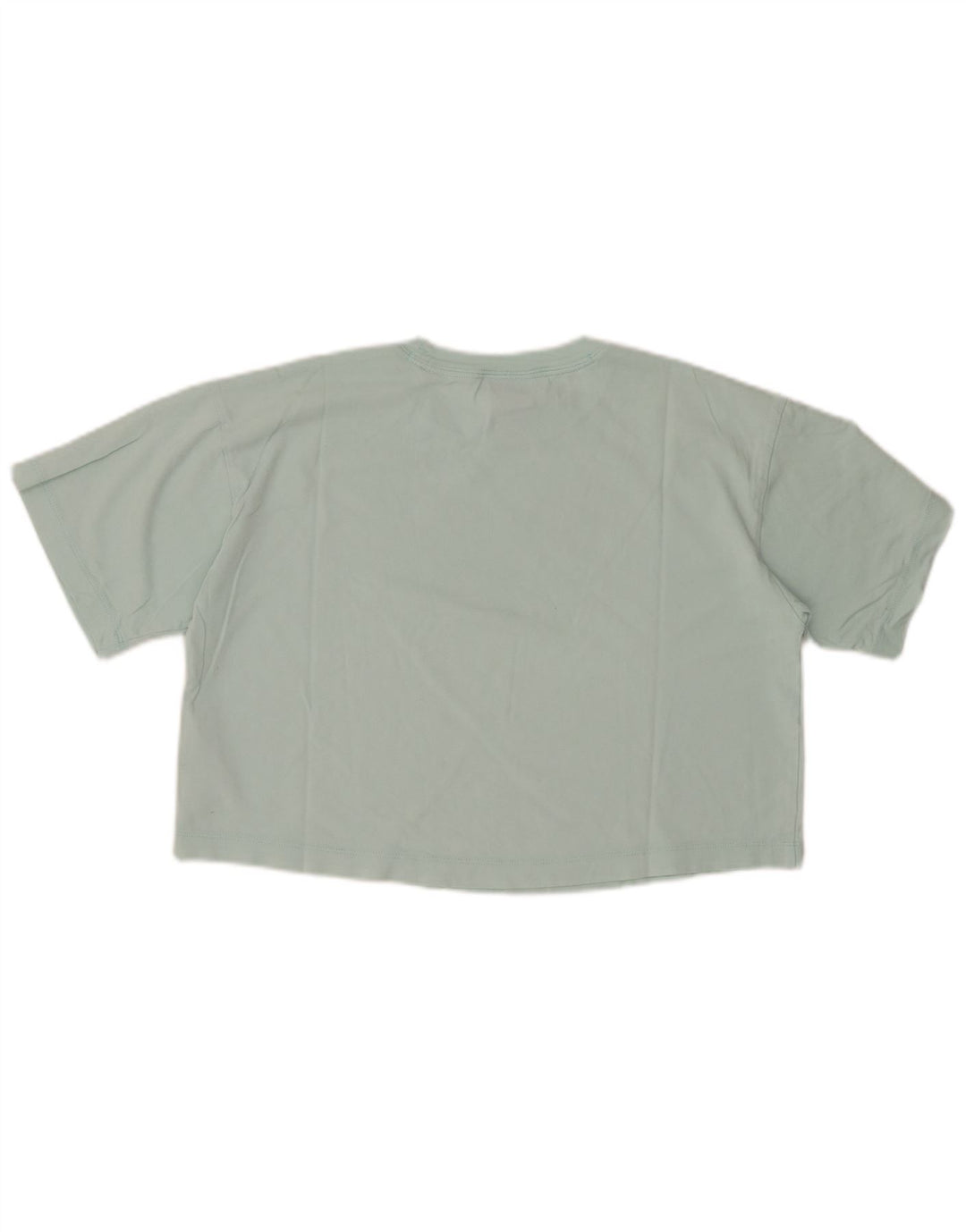 Camiseta feminina CHAMPION com estampa gráfica UK 14 algodão turquesa médio