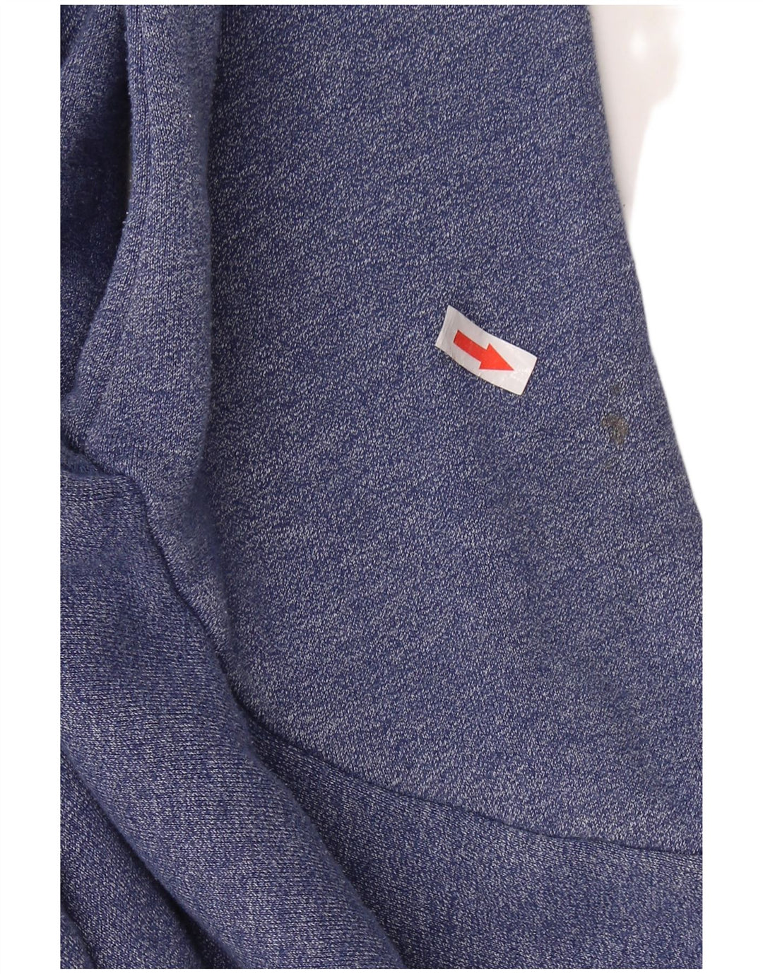 Suéter masculino SUPERDRY com capuz e zíper gráfico pequeno azul algodão