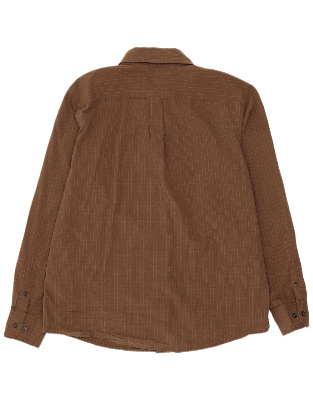 Camisa masculina Dockers grande algodão xadrez marrom