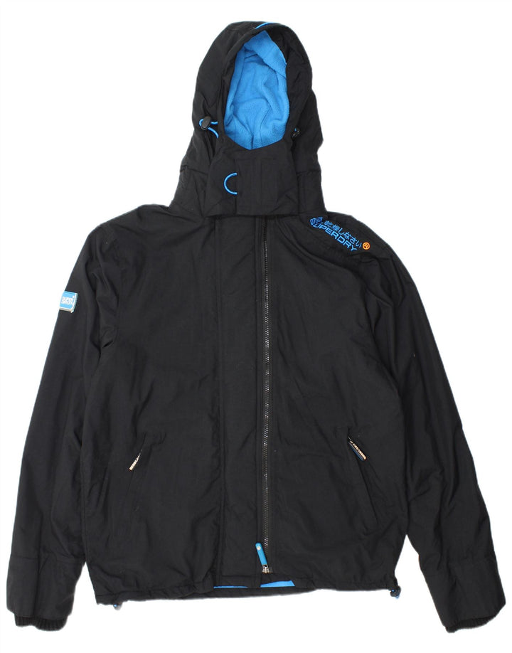 Jaqueta corta-vento feminina Superdry UK 16 grande preta