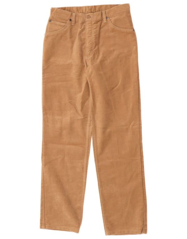 Wrangler Calça feminina reta casual W31 L30 algodão marrom