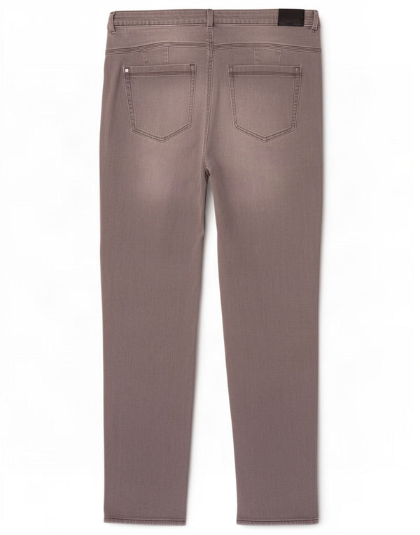 Jeans retos femininos Marks & Spencer Reino Unido 20 2XL W38 L30 algodão cinza