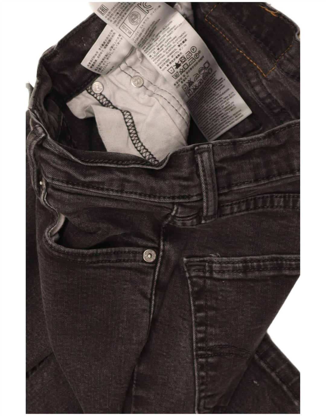 LEVI'S Jeans Slim Feminino W28 L30 Algodão Cinza