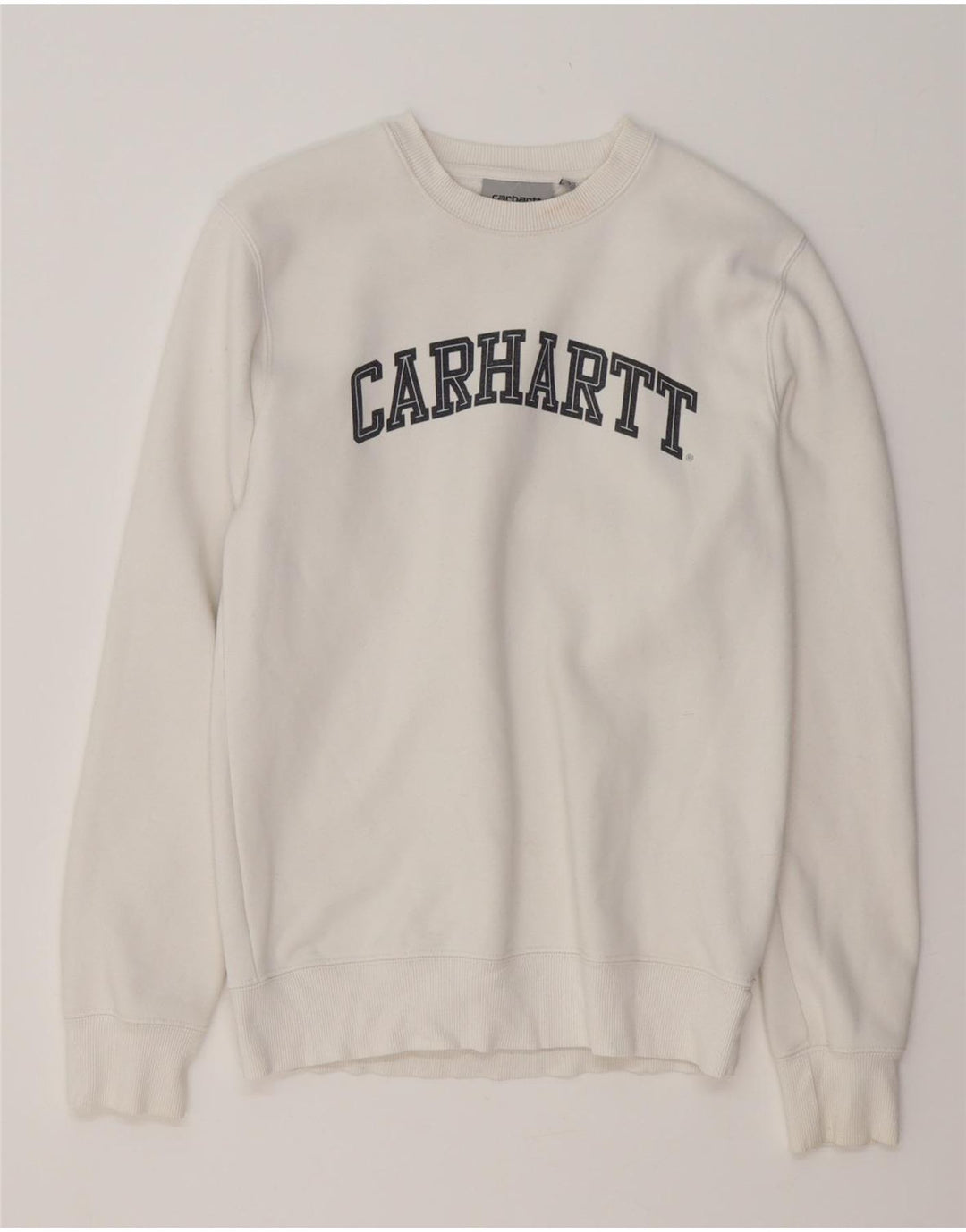 CARHARTT moletom gráfico masculino Jumper XS algodão branco