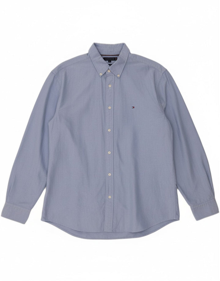 Camisa masculina TOMMY HILFIGER Regular Fit XL algodão azul