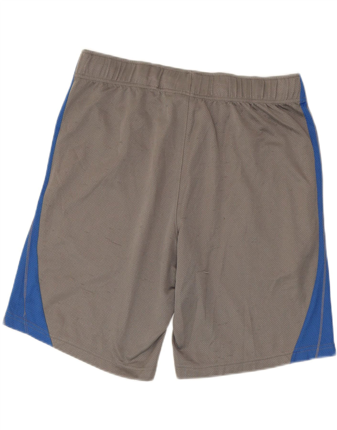 Shorts esportivos masculinos PUMA médio cinza colorblock poliéster
