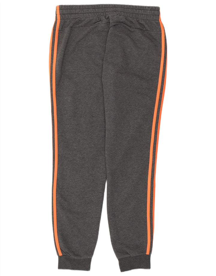 ADIDAS Calças de treino femininas Joggers UK 12/14 Médio Cinza Algodão