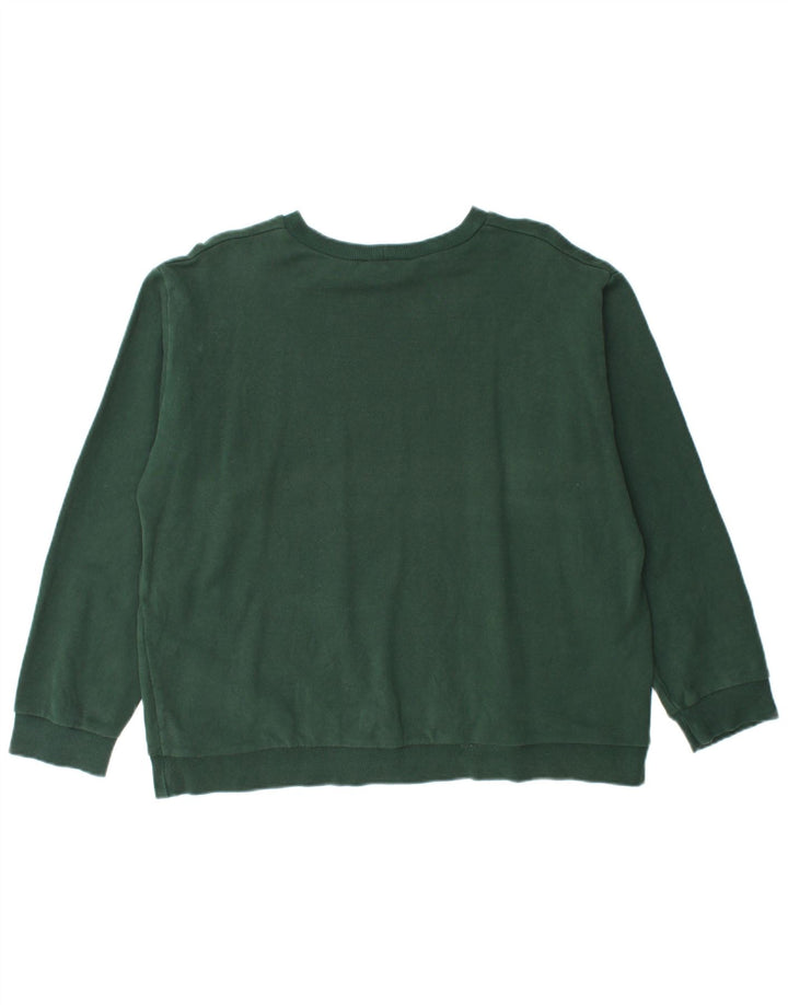 Suéter gráfico feminino ZARA UK 14 verde médio