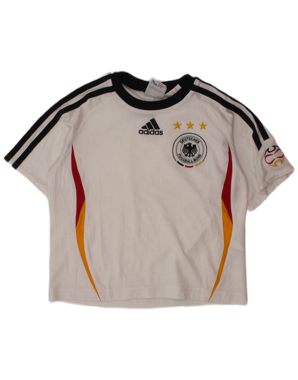 Adidas Meninos Deutscher Fussball Bund Camiseta gráfica Top 3-4 anos Branco