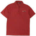 EDDIE BAUER Camisa polo masculina pequena de algodão Borgonha