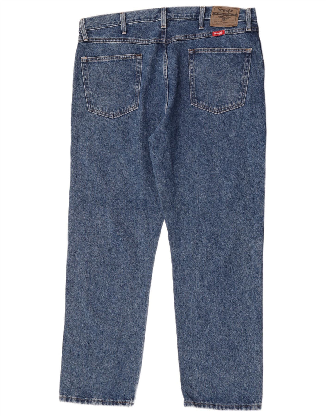 Wrangler masculino regular fit jeans reto W38 L30 algodão azul