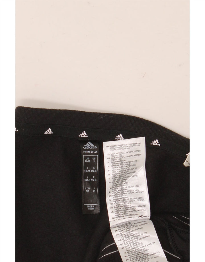 Adidas Womens Sweatshirt Jumper UK 8/10 Pequeno Poliéster Preto