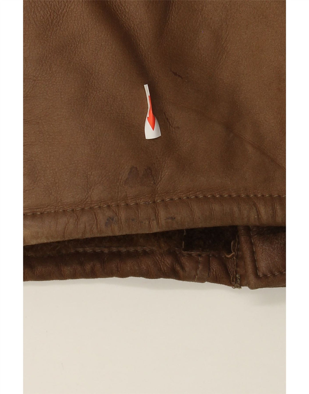 Sobretudo masculino vintage de shearling UK 38 marrom médio