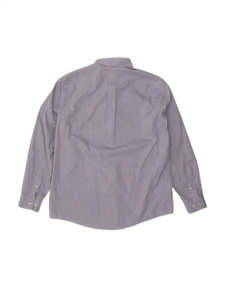 EDDIE BAUER Camisa masculina de ajuste relaxado grande algodão azul