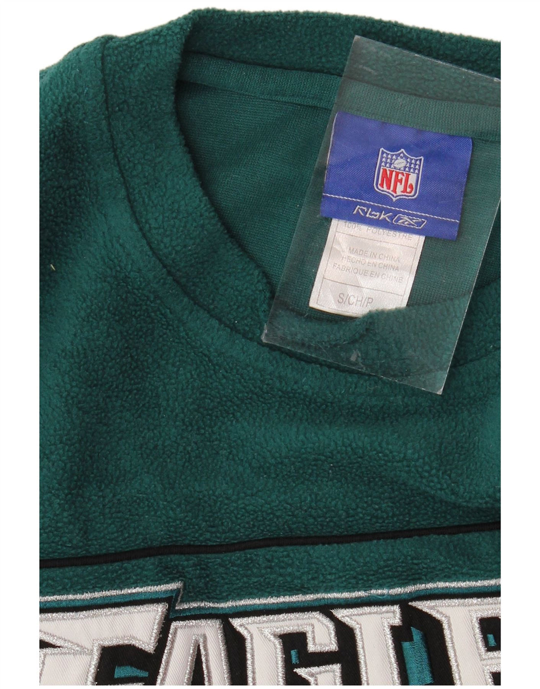 REEBOK Masculino Philadelphia Eagles Graphic Fleece Jumper Pequeno Verde