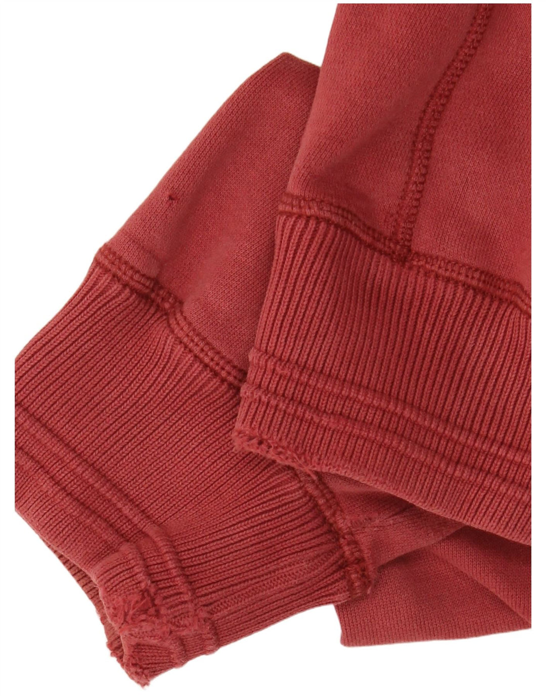 Suéter masculino com capuz e zíper Fat Face grande algodão vermelho