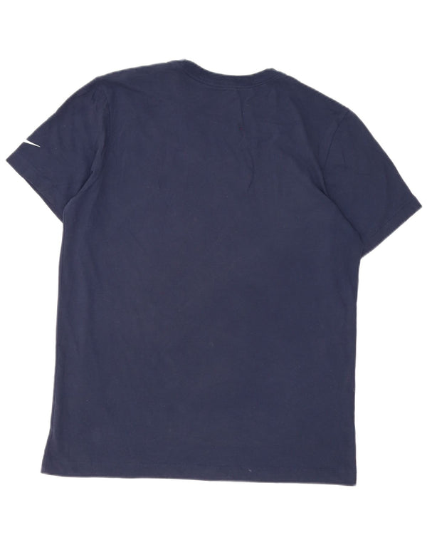 Camiseta Nike masculina Dallas Cowboys com estampa gráfica top médio azul marinho algodão
