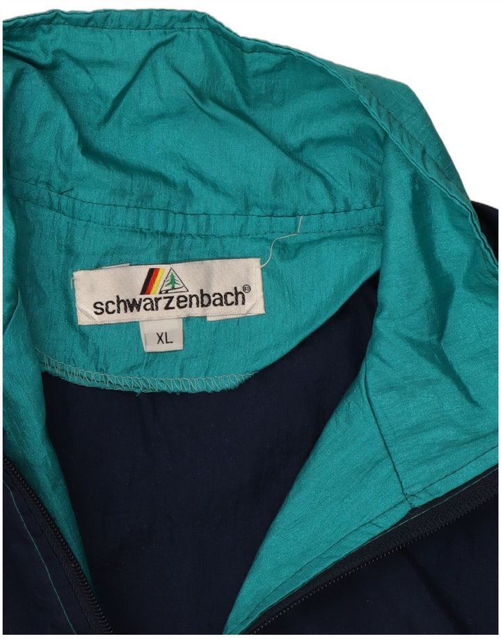 Jaqueta de treino masculina VINTAGE XL azul colorblock