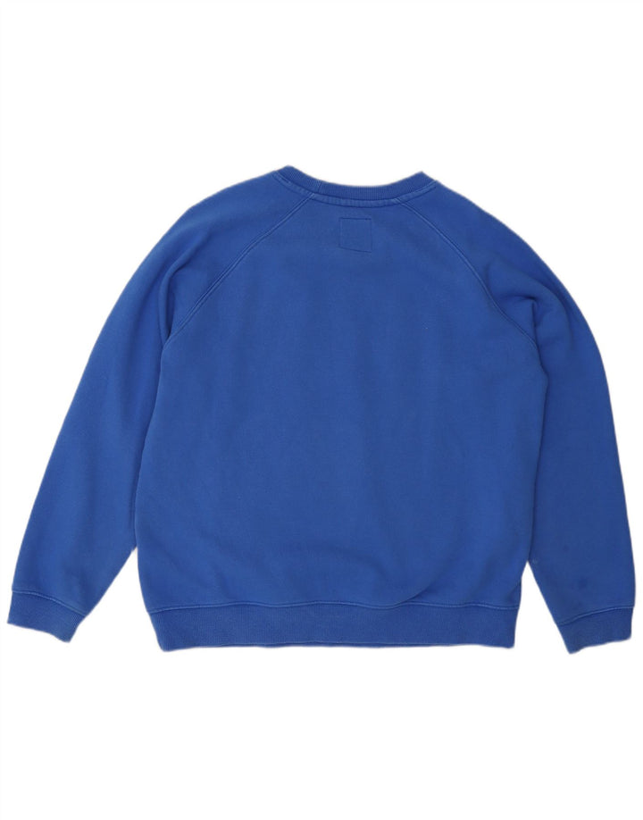 Crew Clothing moletom feminino Jumper UK 14 algodão azul médio