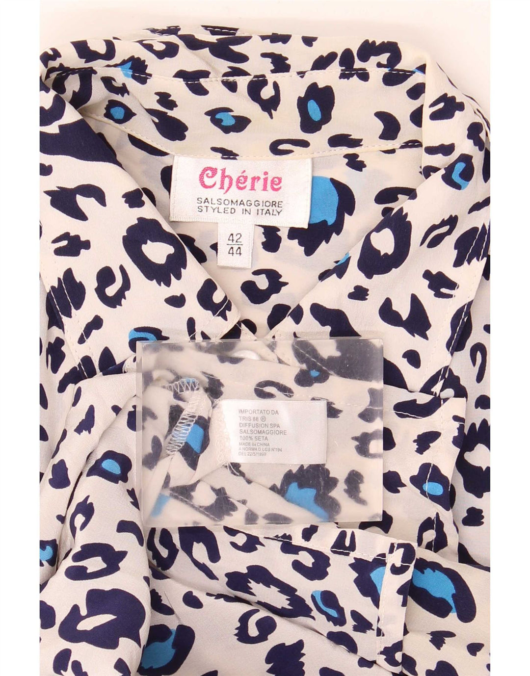 Cherie Camisa feminina blusa IT 42/44 média multicolorida estampa animal