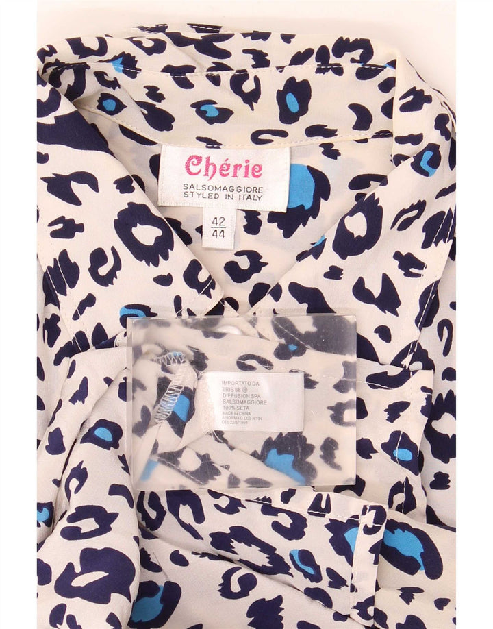 Cherie Camisa feminina blusa IT 42/44 média multicolorida estampa animal