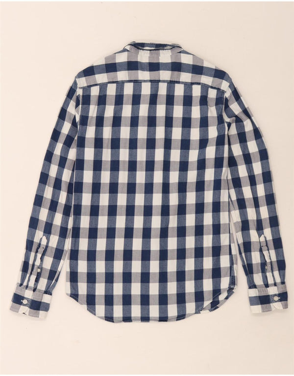 Camisa masculina Slim Fit Levi's pequena azul marinho algodão guingão