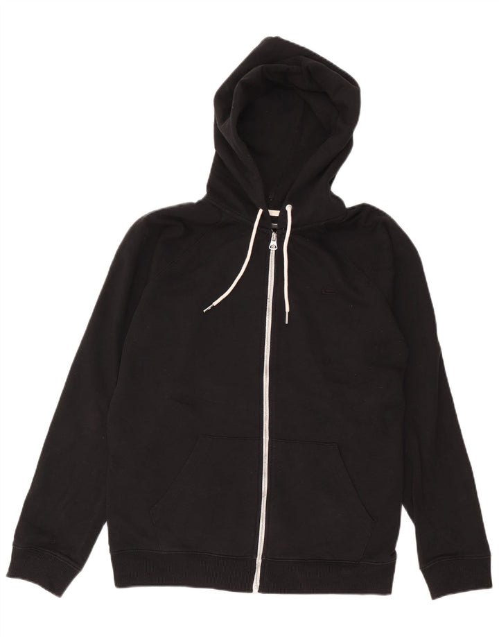 Suéter masculino com capuz e zíper Quiksilver pequeno algodão preto