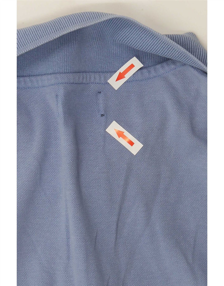 Camisa polo masculina Kappa algodão azul médio