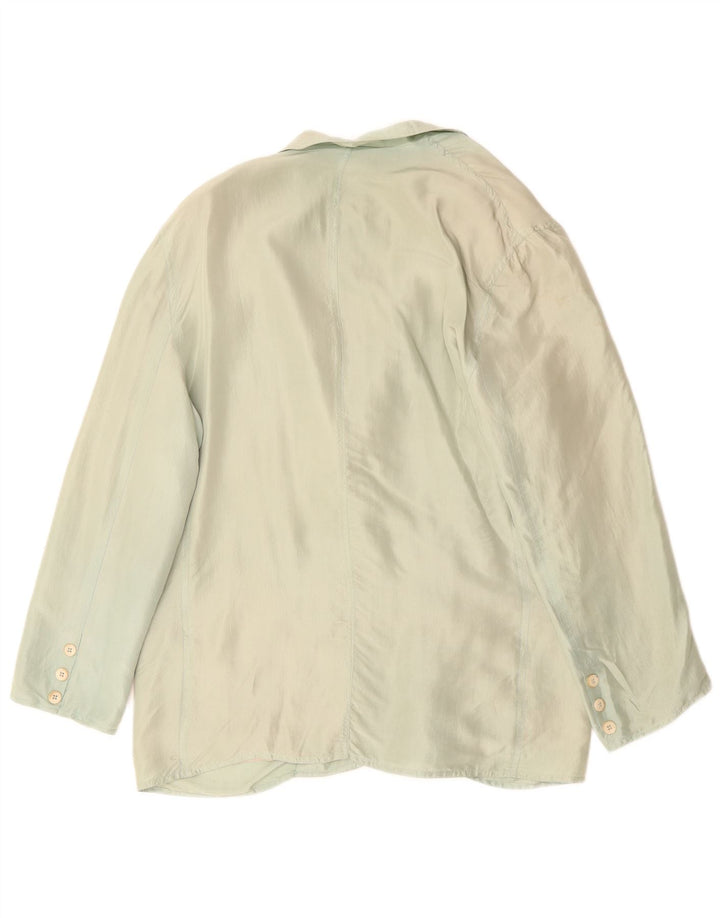 Jaqueta blazer feminina de 2 botões KRIZIA IT 46 grande verde