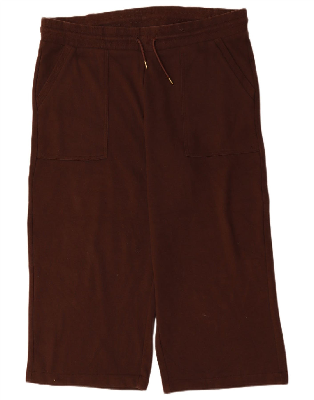 Calça de treino feminina Marks & Spencer UK 22 3XL poliéster marrom